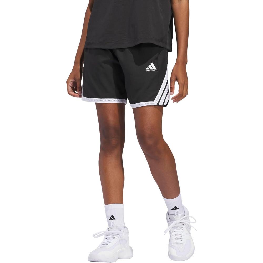 imageadidas Womens Crazylite Basketball ShortsBlackWhite