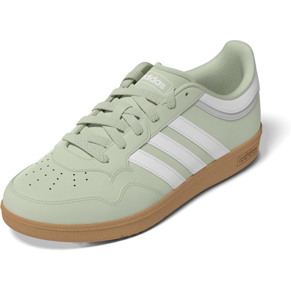 imageadidas Womens Hoops 40 Basketball SneakerLinen GreenSupplier ColourGum