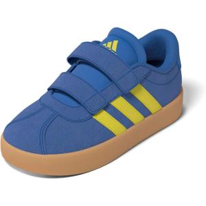 Adidas Baby-Boy’s Vl Court 3.0 Hook & Loop Sneaker(Bright Royal/Pure Sulfur/Gum)