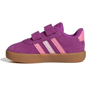 Adidas Baby-Boy’s Vl Court 3.0 Hook & Loop Sneaker(Flash Pink/Bliss Pink/Clear Pink)