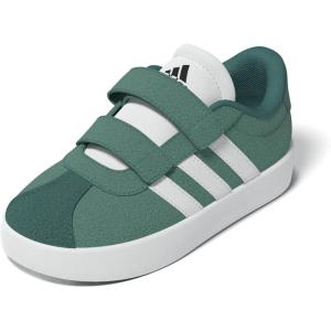 Adidas Baby-Boy’s Vl Court 3.0 Hook & Loop Sneaker(Powder Teal/White/Preloved Teal)
