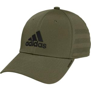 Adidas Mens Gameday Hat – Athletic Baseball Cap, Stretch Fit(Focus Olive Green/Black/3.0)
