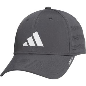 Adidas Mens Gameday Hat – Athletic Baseball Cap, Stretch Fit(Grey Six/White/4.0)