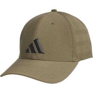 Adidas Mens Gameday Hat – Athletic Baseball Cap, Stretch Fit(Olive Strata Green/Black)