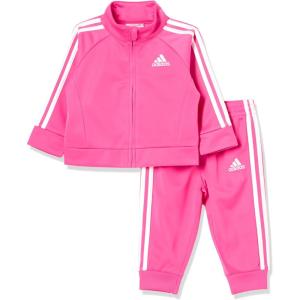 adidas Baby Girls 2-piece Classic Tricot Track Suit Jacket & Pants(Magenta Pink)