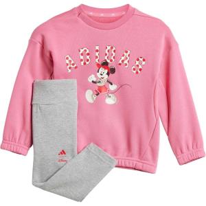 adidas Baby Girls’ Disney Minnie Mouse Jogger Set(Pink Fusion/Multicolor/Pure Ruby)