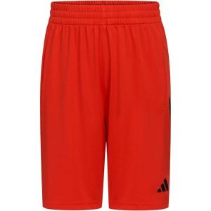 adidas Boys’ Classic 3-Stripes Shorts(Better Scarlet)