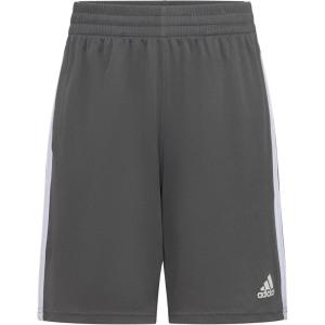 adidas Boys’ Classic 3-Stripes Shorts(Dark Gray)