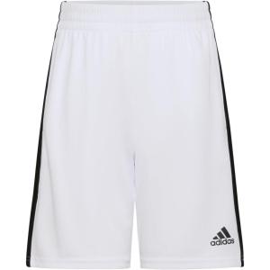 adidas Boys’ Classic 3-Stripes Shorts(White)