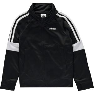 adidas Boys Zip Front Iconic Tricot Jacket(Black Event)
