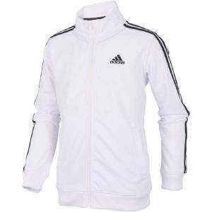 adidas Boys Zip Front Iconic Tricot Jacket(Bos White)