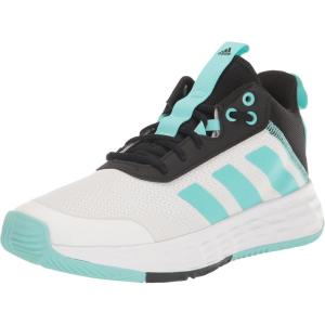 adidas Men’s Ownthegame Basketball Shoe(White/Flash Aqua/Core Black)
