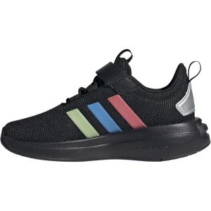adidas Unisex-Child Racer Tr23 (Little Big Kid) Sneaker(Black/Silver Metallic/Black)