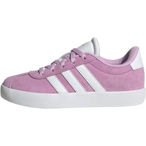 adidas Unisex-Child Vl Court 3.0 Hook & Loop(Bliss Lilac Cloud White Grey Two)