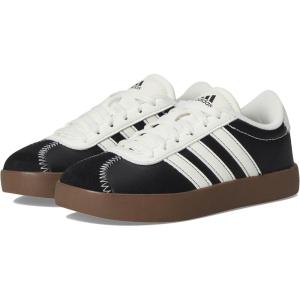 adidas Unisex-Child Vl Court 3.0 Hook & Loop(Core Black/Off White/Core Black)