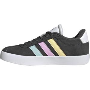 adidas Unisex-Child Vl Court 3.0 Hook & Loop(Grey/Halo Mint/Bliss Lilac)