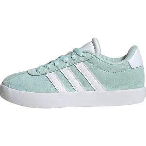 adidas Unisex-Child Vl Court 3.0 Hook & Loop(Halo Mint Ftwr White Core Black)