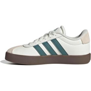 adidas Unisex-Child Vl Court 3.0 Hook & Loop(Off White/Preloved Teal/Wonder White)