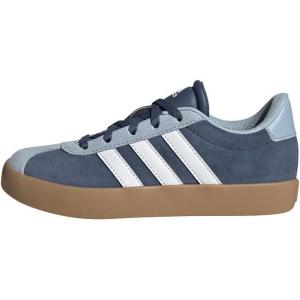 adidas Unisex-Child Vl Court 3.0 Hook & Loop(Preloved Ink Cloud White Wonder Blue)