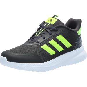 adidas Unisex-Child X_PLR Shoes (Little Kid)(Carbon/Lucid Lemon/White)