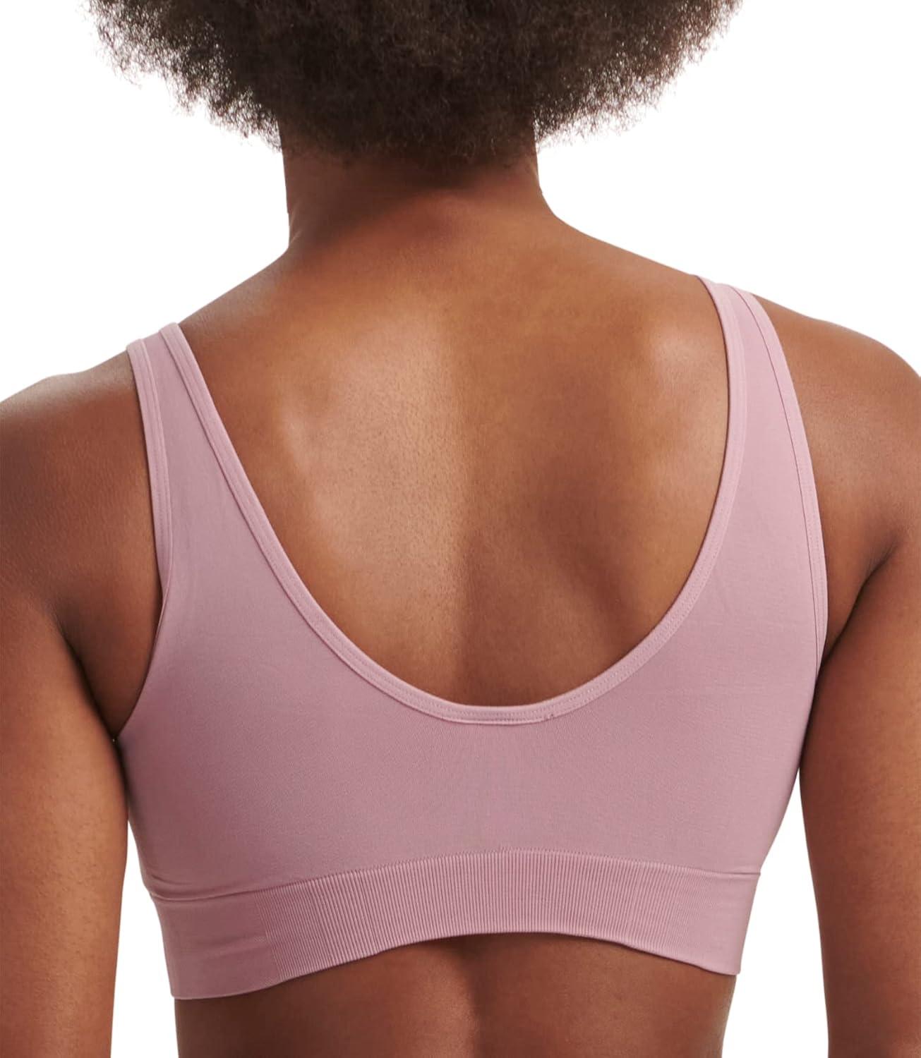 imageAdidas Womens Micro Stretch Seamless Wireless Lounge BraMagic Mauve