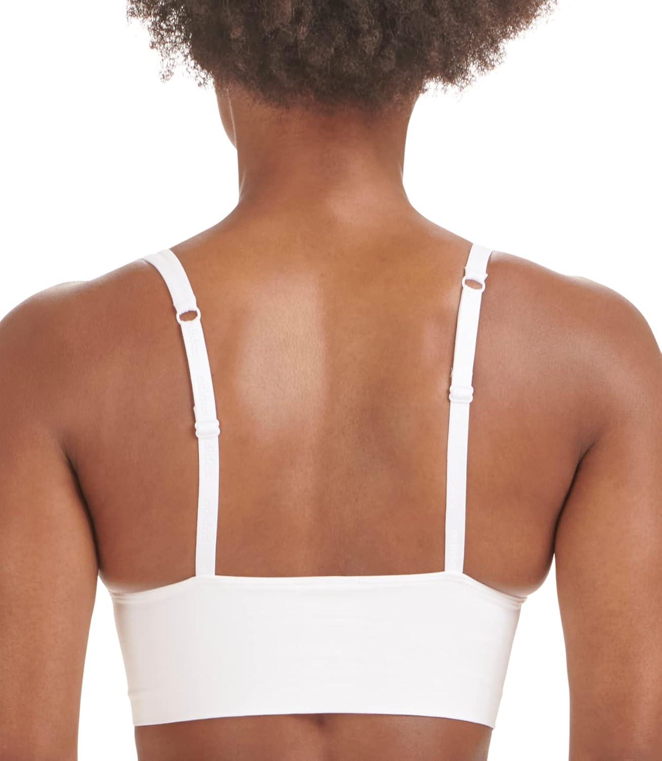 imageAdidas Womens MicroStretch Lounge BraSeamless Comfort ampamp SupportWhite