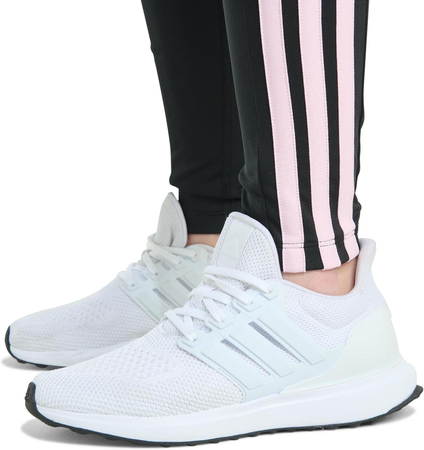 imageadidas Girls 3Stripe LeggingBlack With Pink