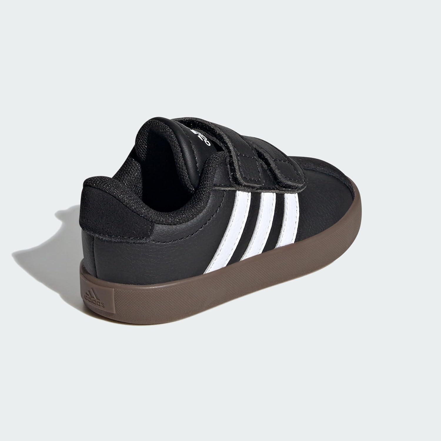 imageadidas Kids Vl Court 30 ShoesBlackWhiteBlack
