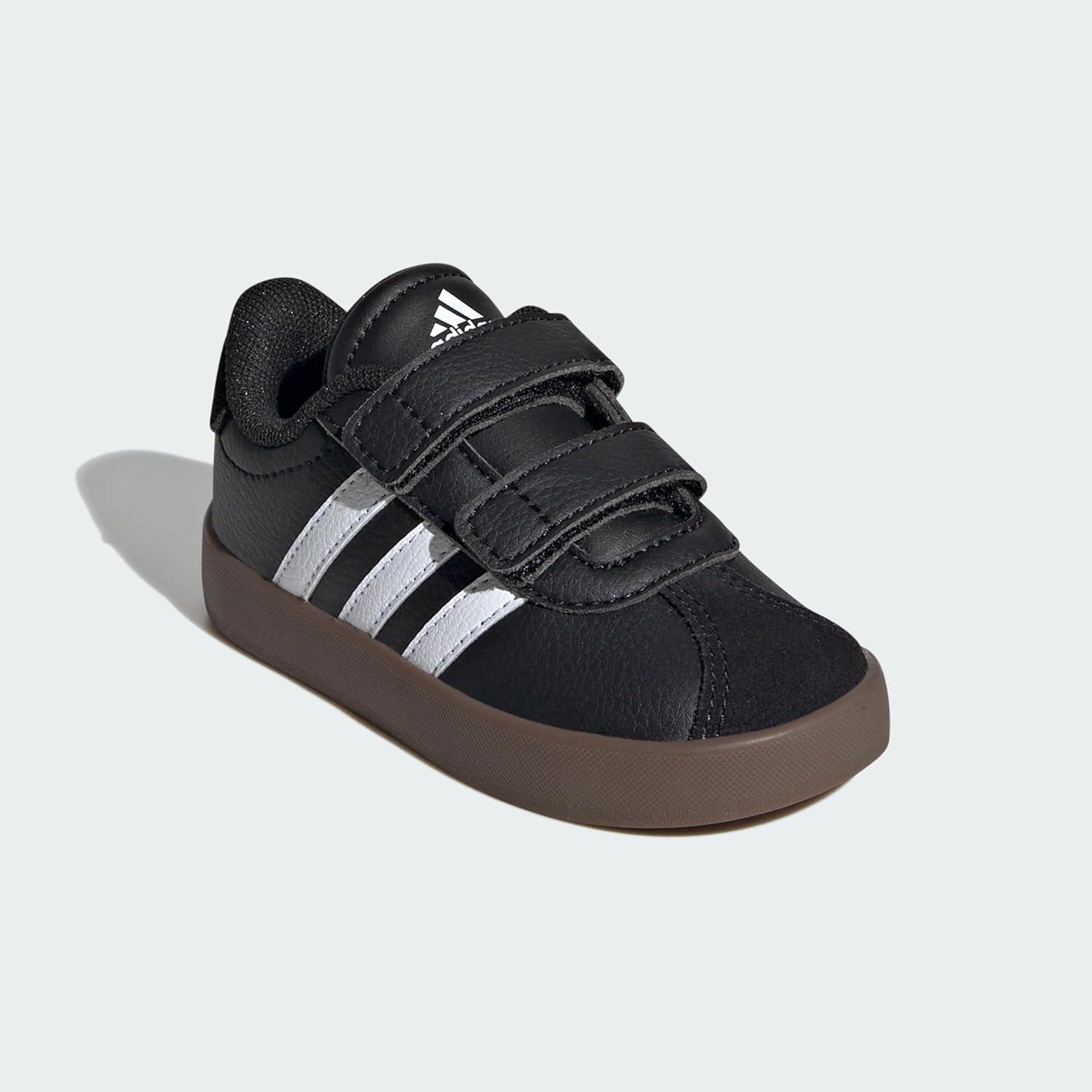 imageadidas Kids Vl Court 30 ShoesBlackWhiteBlack