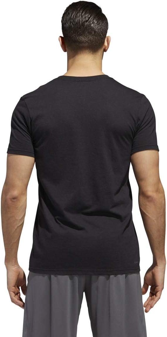 imageadidas Mens Basic Badge Of Sport TeeBlack Tiny Type Logo