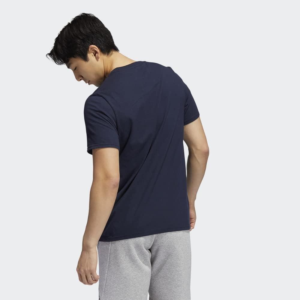 imageadidas Mens Basic Badge Of Sport TeeLegend LinkWonder WhiteSonic Fuchsia