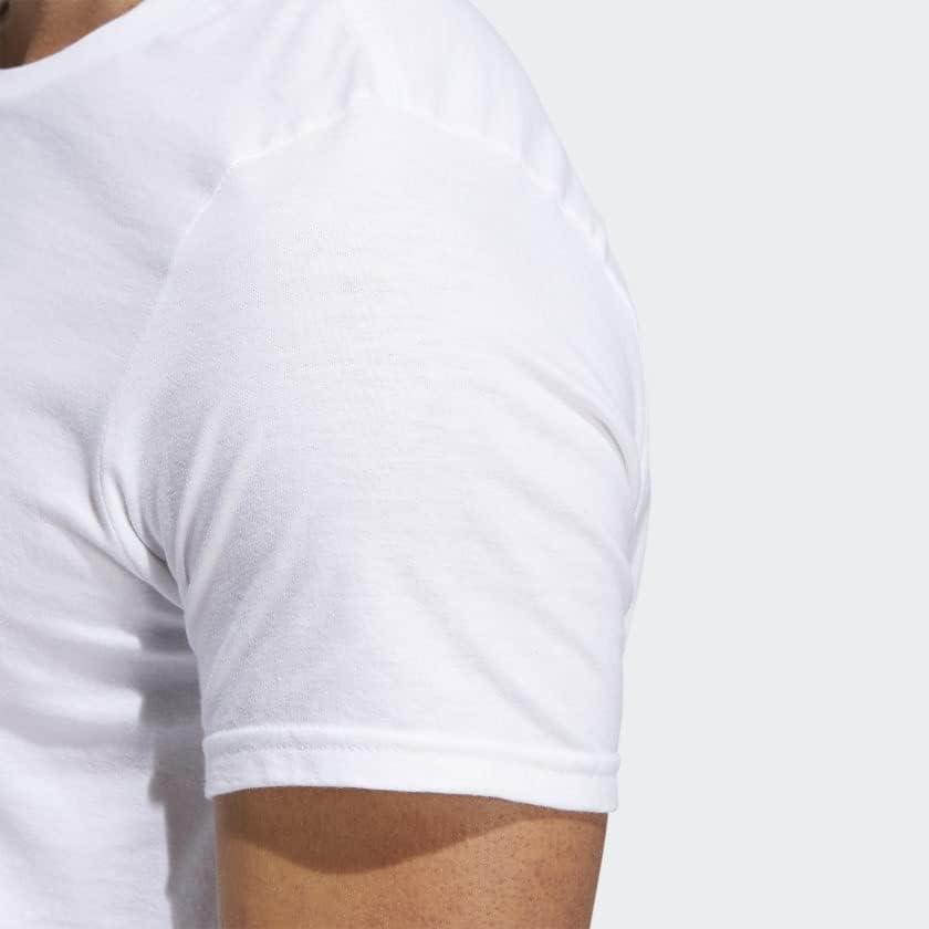 imageadidas Mens Basic Badge Of Sport TeeWhite Light Purple Legacy Indigo