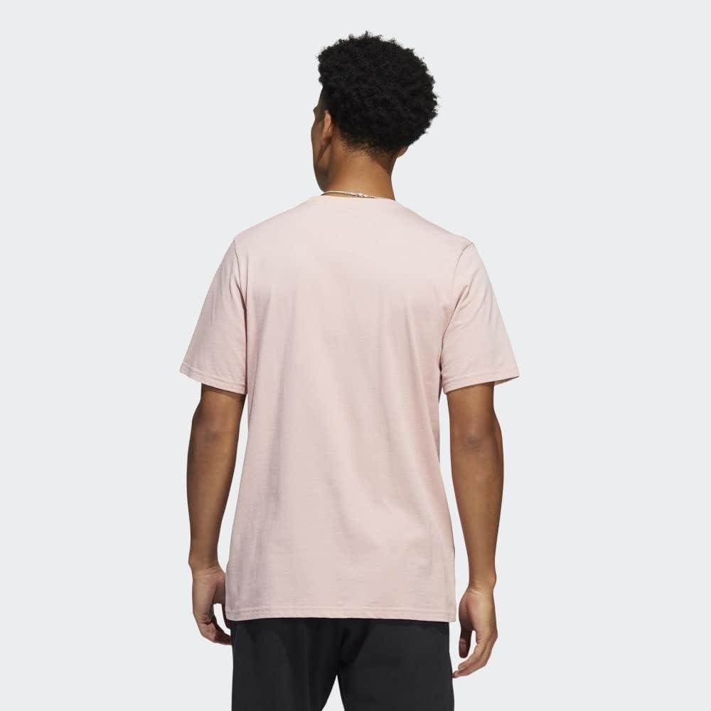 imageadidas Mens Basic Badge Of Sport TeeWonder MauveShadow Red