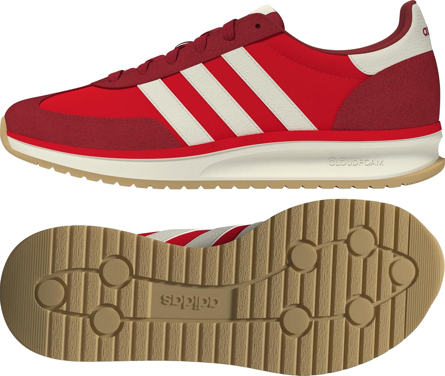 imageadidas Mens Run 72 ShoesPure RubyOff WhiteBetter Scarlet