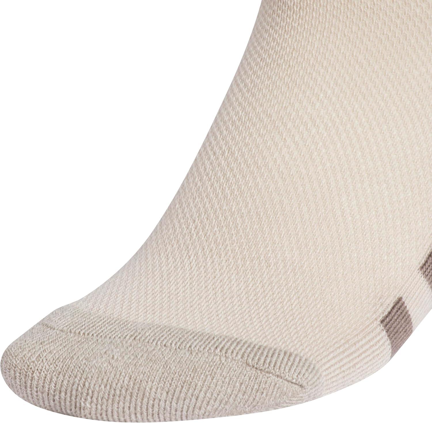 imageadidas Unisex Kids Quarter Ankle Socks for Boys and Girls Youth 6Pack Athletic Cushioned and ComfortableWonder BeigeCool Light HeatherEarth Strata Brown