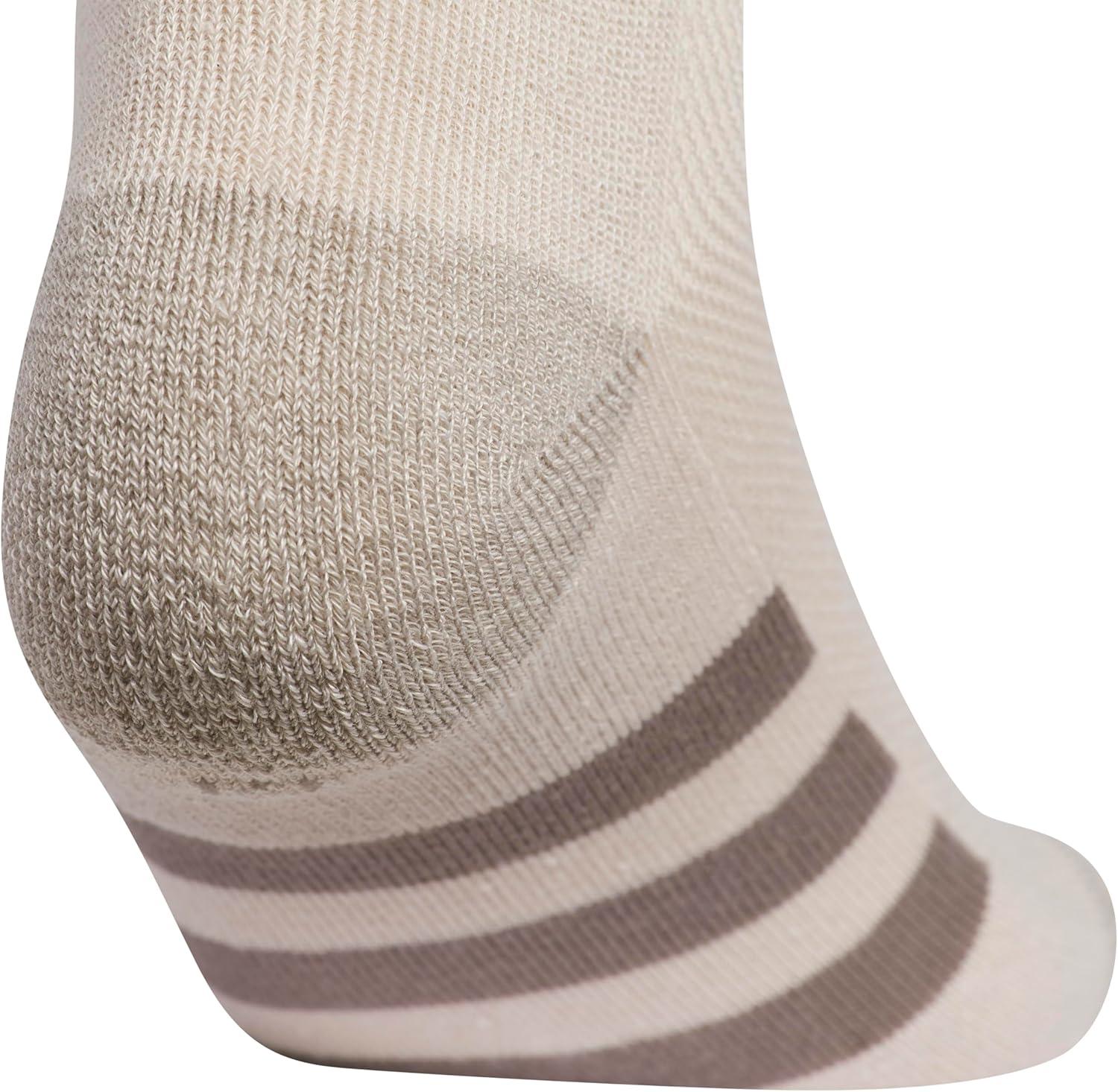 imageadidas Unisex Kids Quarter Ankle Socks for Boys and Girls Youth 6Pack Athletic Cushioned and ComfortableWonder BeigeCool Light HeatherEarth Strata Brown