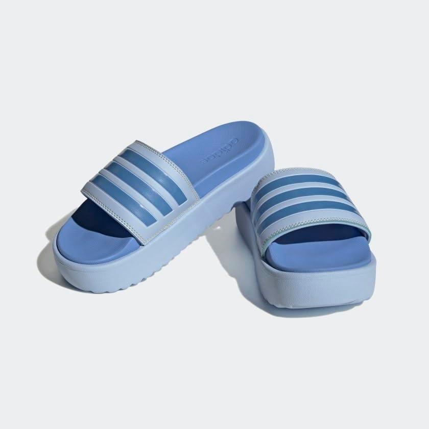 imageadidas Womens Adilette Platform SandalBlue DawnBlue Fusion MetallicBlue Fusion