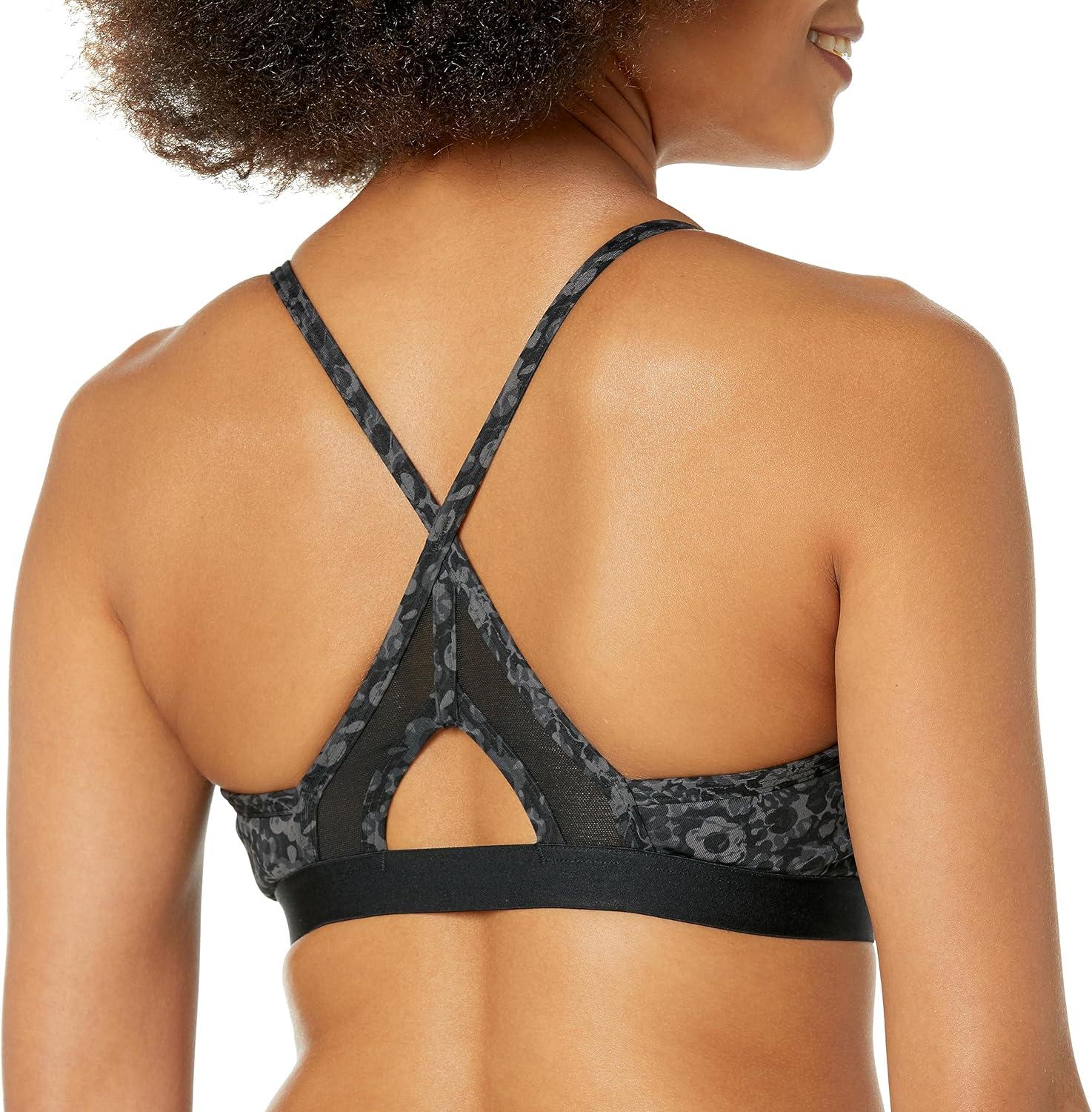 imageadidas Womens Aeroreact Training Light Support BraBlackPrint