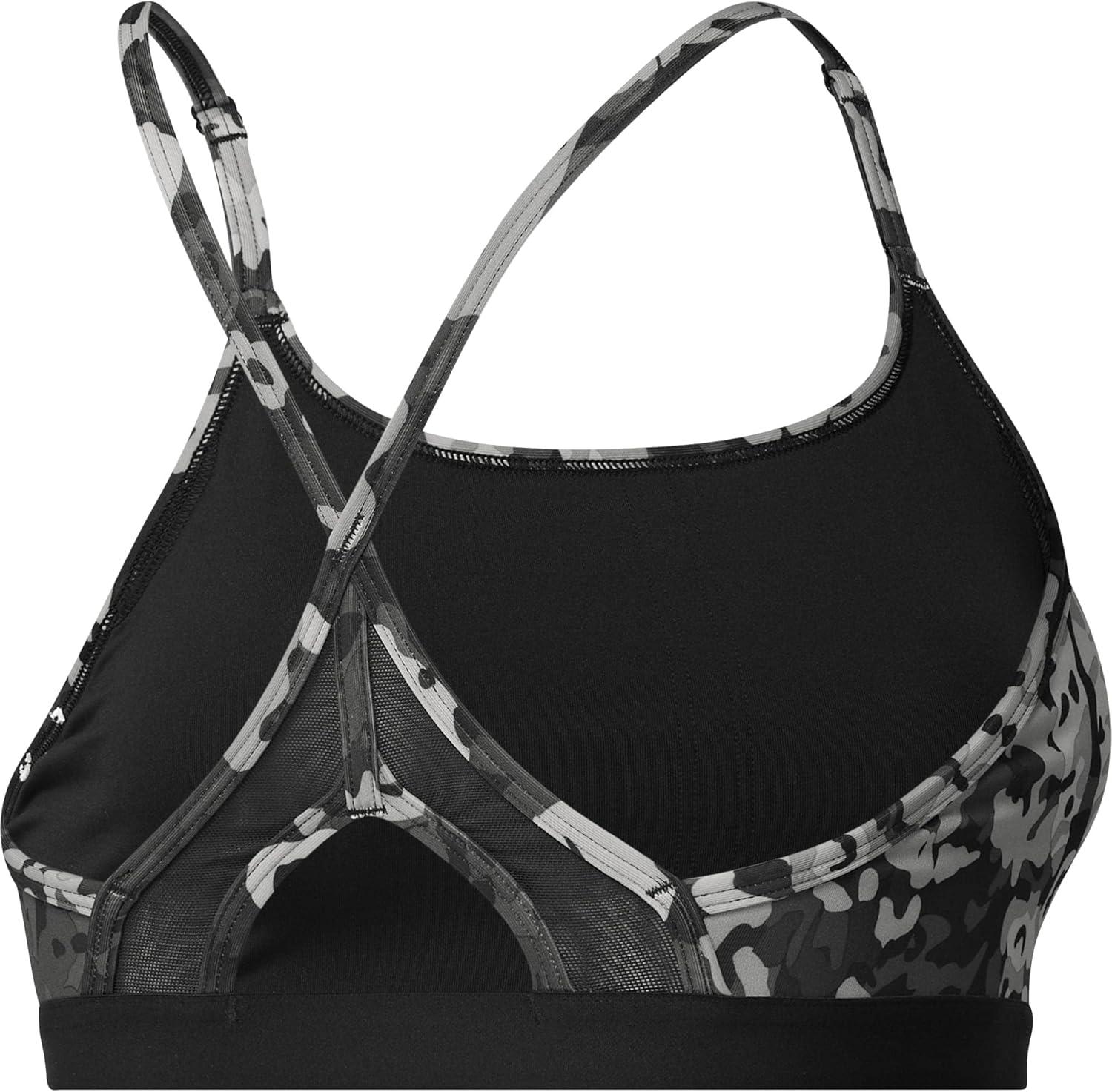 imageadidas Womens Aeroreact Training Light Support BraBlackSolid Grey