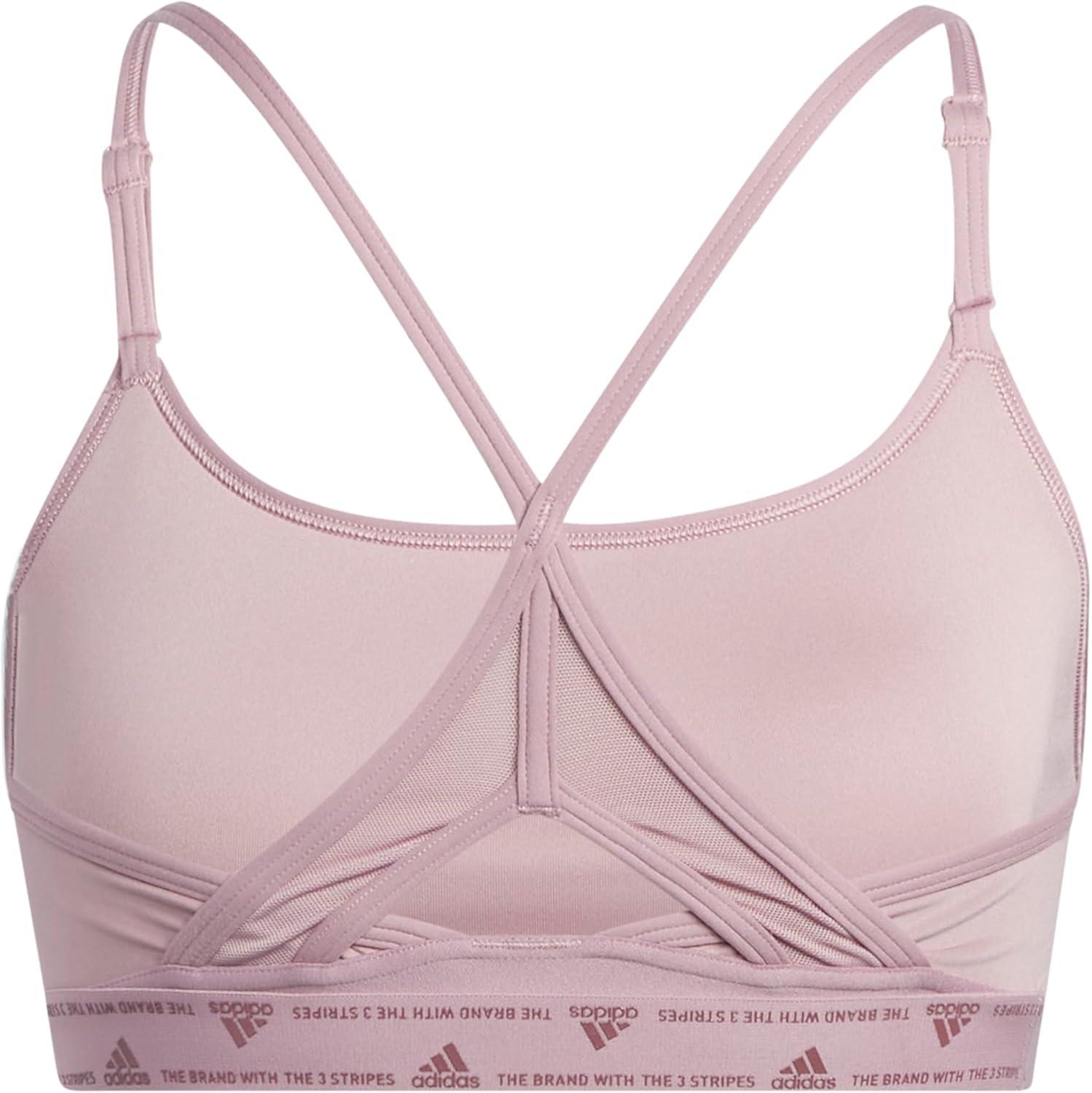 imageadidas Womens Aeroreact Training Light Support BraMagic Mauve