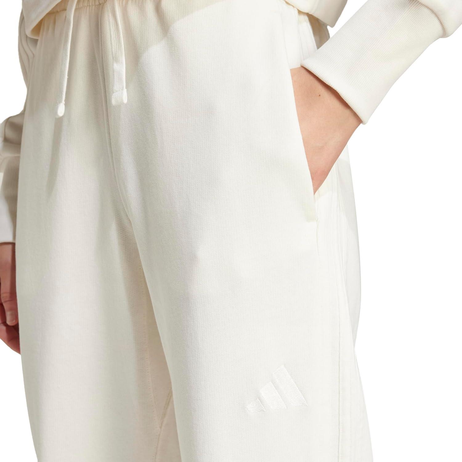 imageadidas Womens All Szn French Terry 3Stripes Straight Leg PantsOffwhite