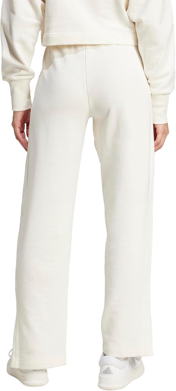 imageadidas Womens All Szn French Terry 3Stripes Straight Leg PantsOffwhite