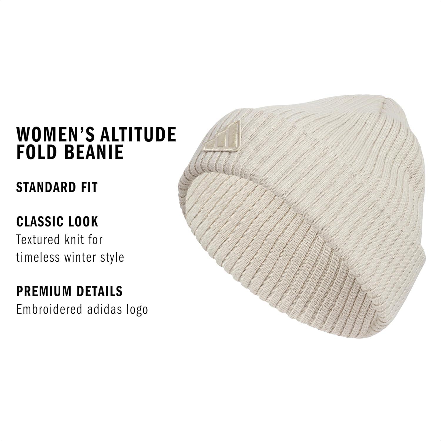 imageadidas Womens Altitude Beanie Standard Fit Cuffed Knit Winter HatWonder Alumina Grey20