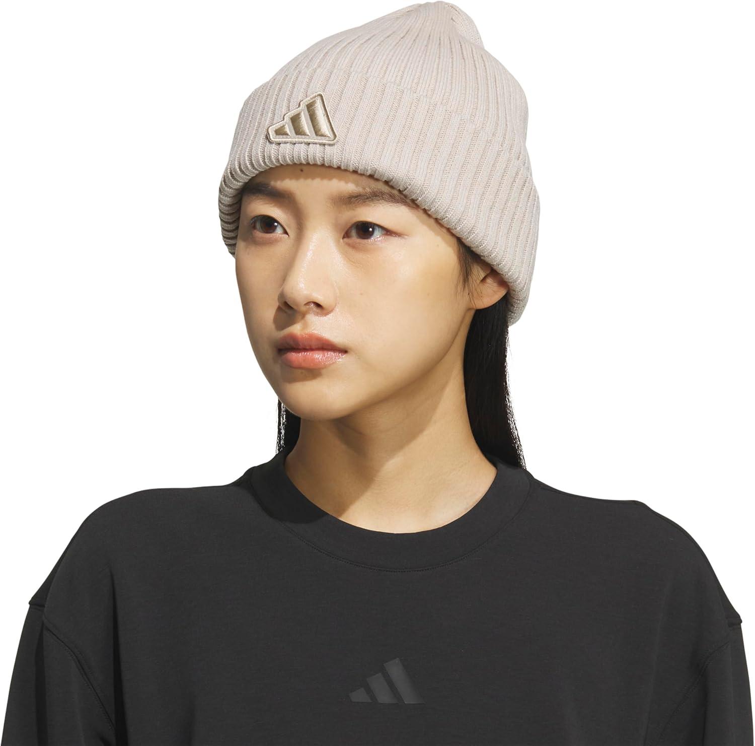 imageadidas Womens Altitude Beanie Standard Fit Cuffed Knit Winter HatWonder Alumina Grey20