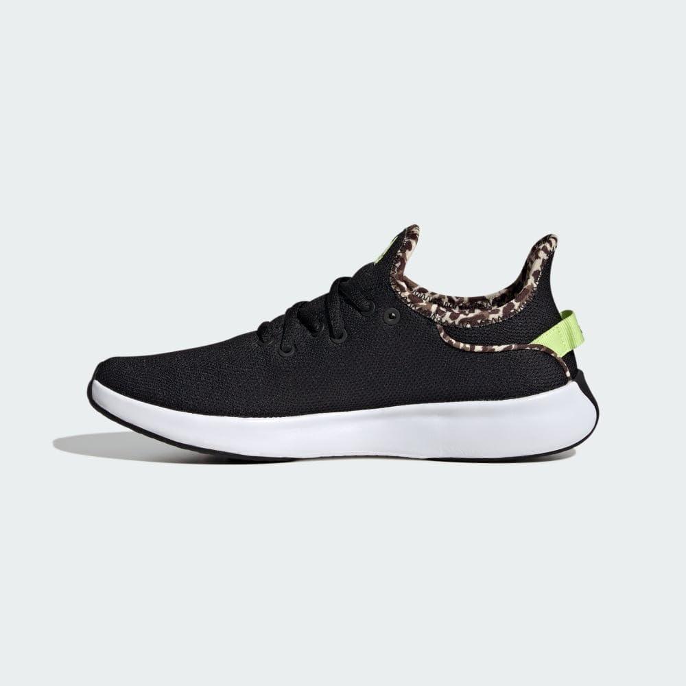 imageadidas Womens Cloudfoam Pure Sportswear SneakersBlackBlackPulse Lime