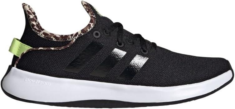 imageadidas Womens Cloudfoam Pure Sportswear SneakersBlackBlackPulse Lime