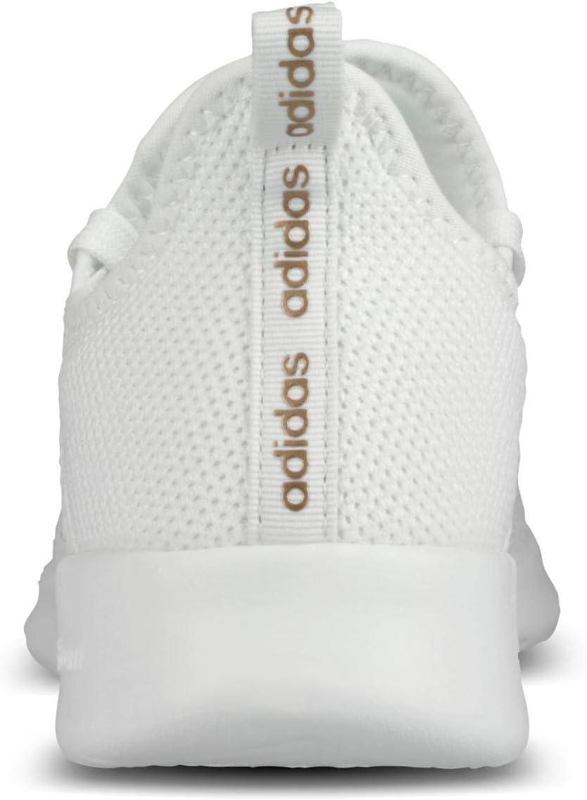 imageadidas Womens Cloudfoam Pure Sportswear SneakersFtwr WhiteTactile Gold Met F17Metal Grey