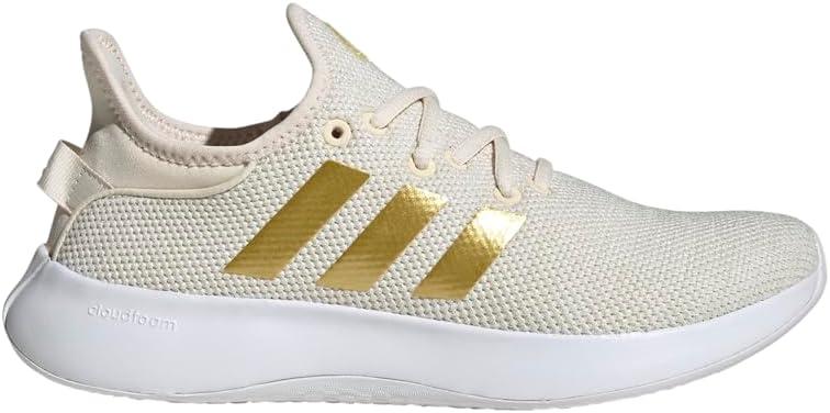 imageadidas Womens Cloudfoam Pure Sportswear SneakersWhiteGold MetallicWonder White