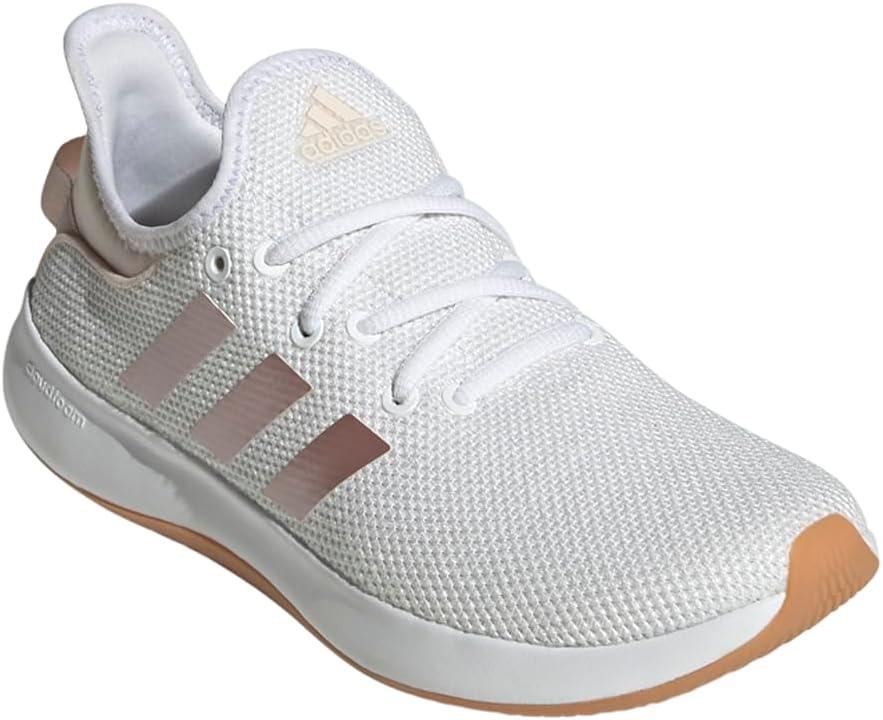 imageadidas Womens Cloudfoam Pure Sportswear SneakersWhiteSandy Pink MetWonder Quartz