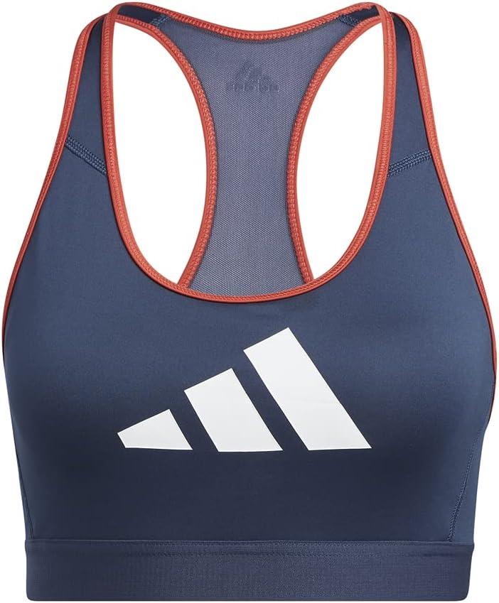 imageadidas Womens Dont Rest 3 Bar BraCrew NavyCrew RedWhite
